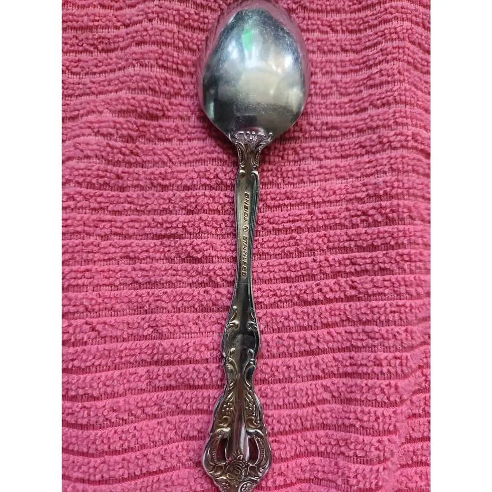 Set 2 Oneida Michelangelo Teaspoons Heirloom Stainless Flatware